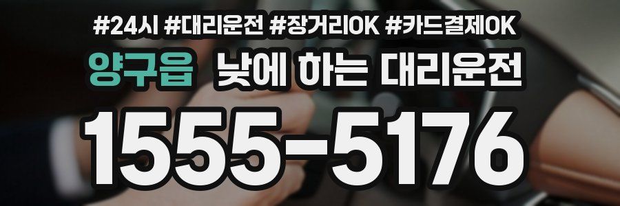 양구읍 낮에 하는 대리운전