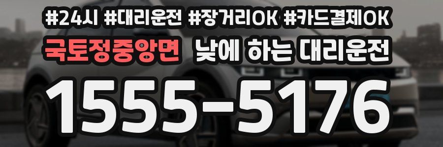 국토정중앙면 낮에 하는 대리운전