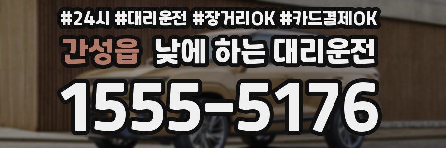 간성읍 낮에 하는 대리운전