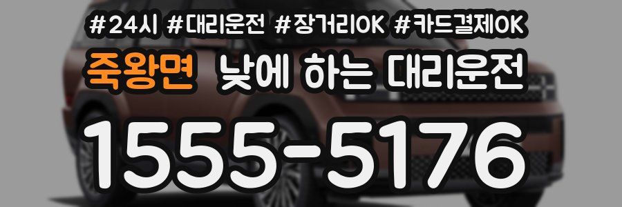 죽왕면 낮에 하는 대리운전
