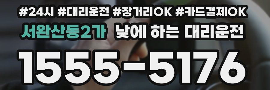 서완산동2가 낮에 하는 대리운전