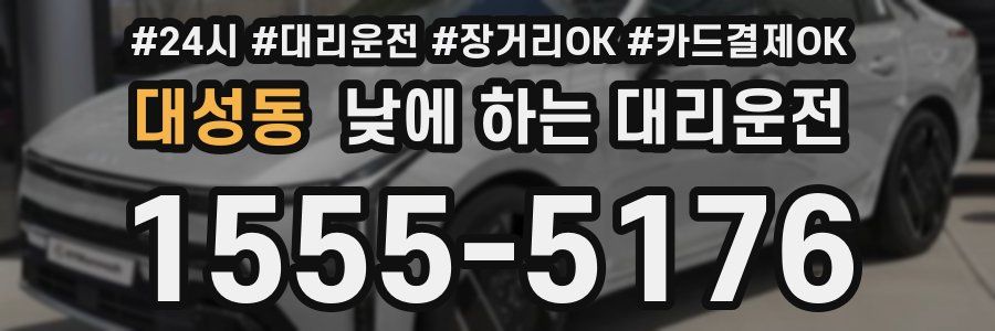 대성동 낮에 하는 대리운전