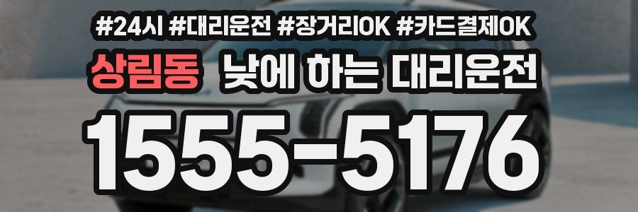 상림동 낮에 하는 대리운전