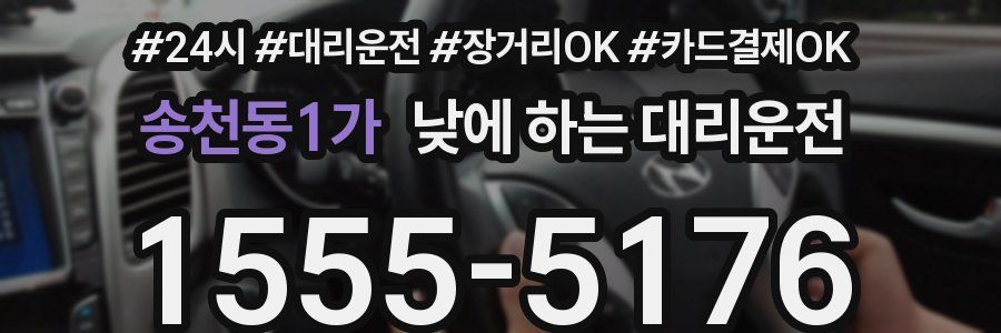 송천동1가 낮에 하는 대리운전