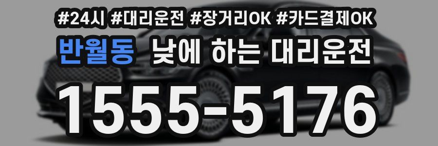 반월동 낮에 하는 대리운전