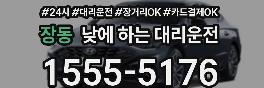 장동 낮에 하는 대리운전