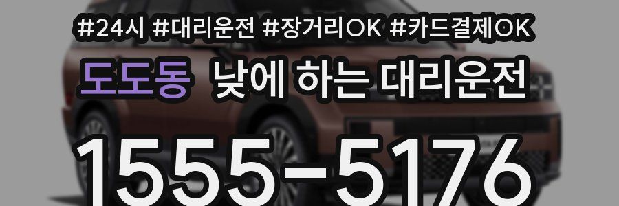 도도동 낮에 하는 대리운전