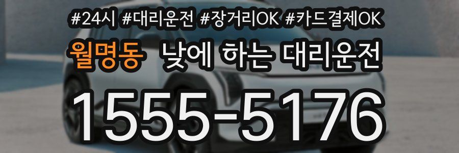 월명동 낮에 하는 대리운전