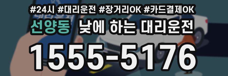 선양동 낮에 하는 대리운전