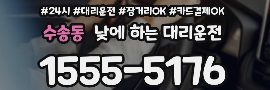 수송동 낮에 하는 대리운전