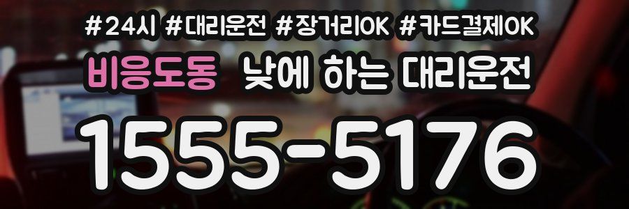 비응도동 낮에 하는 대리운전