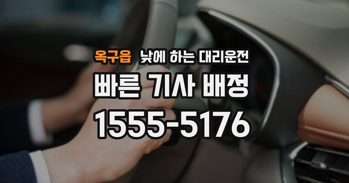 옥구읍 낮에 하는 대리운전