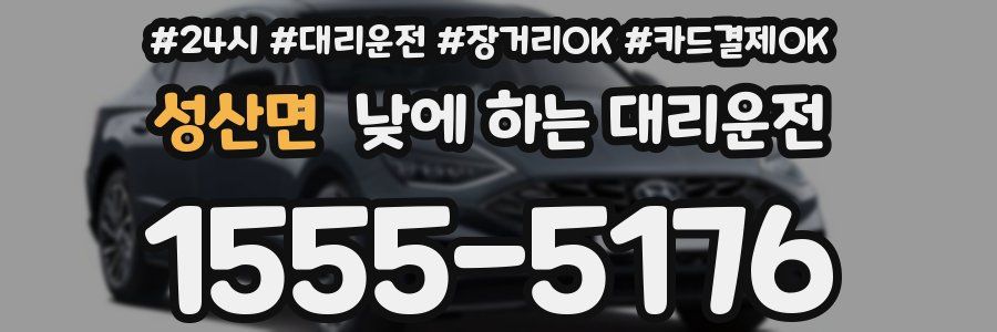 성산면 낮에 하는 대리운전