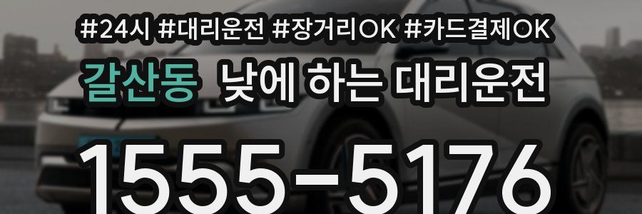 갈산동 낮에 하는 대리운전