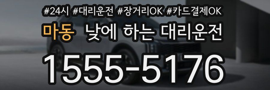 마동 낮에 하는 대리운전