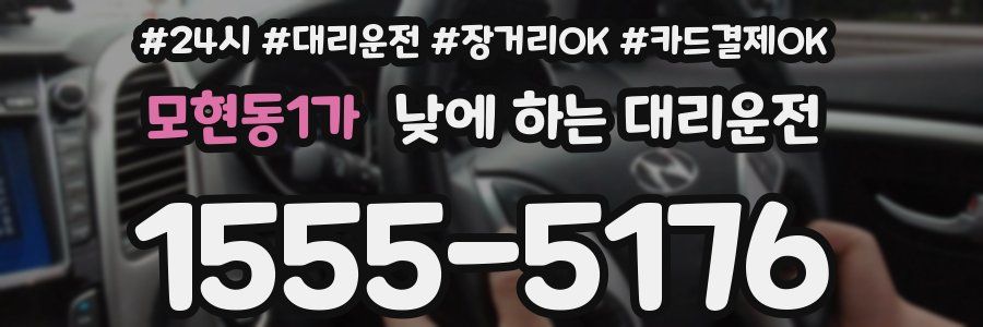 모현동1가 낮에 하는 대리운전