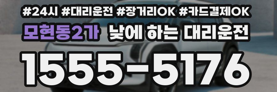 모현동2가 낮에 하는 대리운전