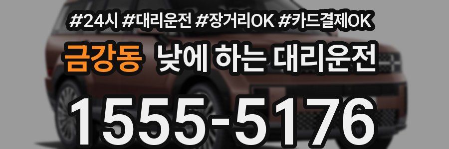 금강동 낮에 하는 대리운전