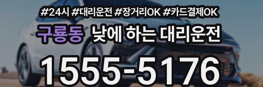 구룡동 낮에 하는 대리운전