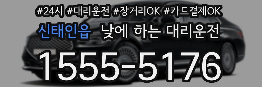 신태인읍 낮에 하는 대리운전