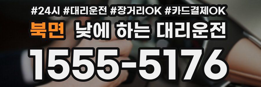 북면 낮에 하는 대리운전