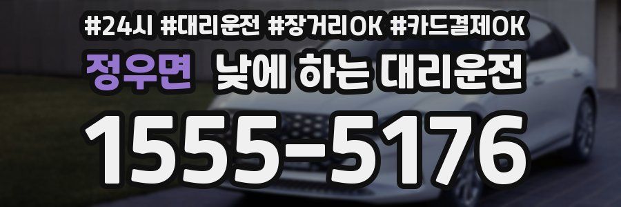 정우면 낮에 하는 대리운전
