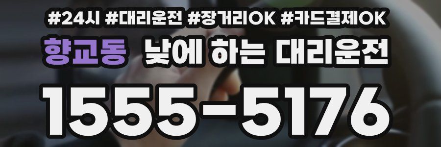 향교동 낮에 하는 대리운전