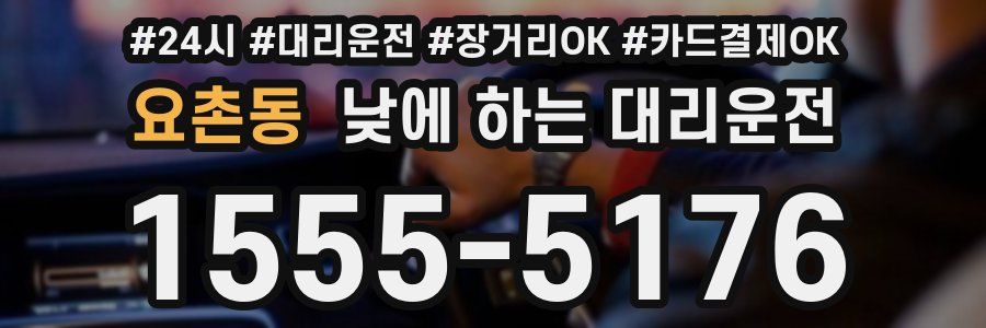 요촌동 낮에 하는 대리운전