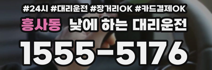 흥사동 낮에 하는 대리운전