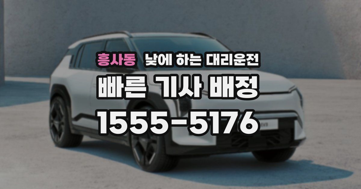 흥사동 낮에 하는 대리운전