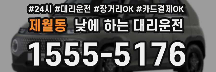 제월동 낮에 하는 대리운전