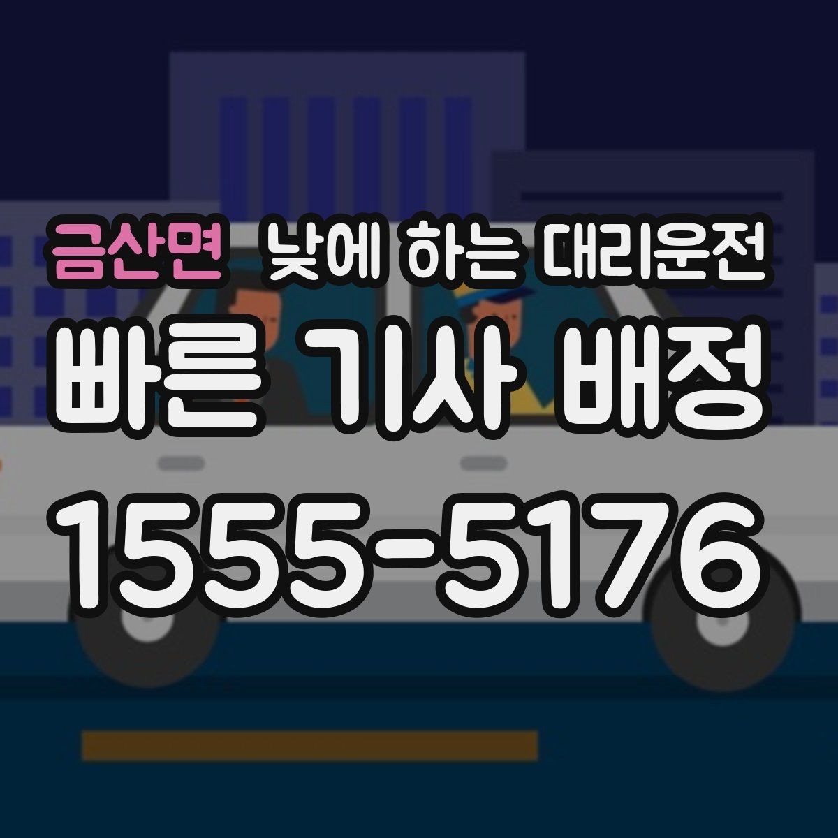 금산면 낮에 하는 대리운전 가족 행사로 이동이 많은 날 추천