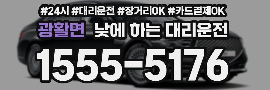 광활면 낮에 하는 대리운전