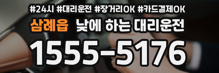 삼례읍 낮에 하는 대리운전