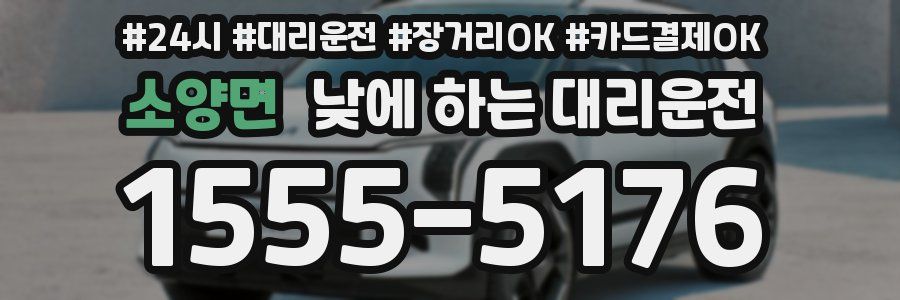 소양면 낮에 하는 대리운전