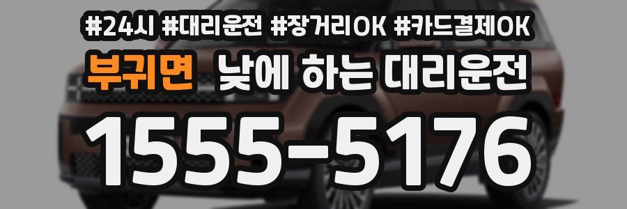 부귀면 낮에 하는 대리운전