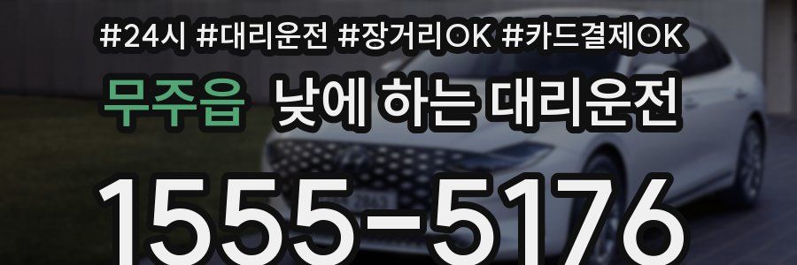 무주읍 낮에 하는 대리운전