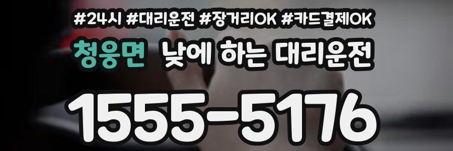 청웅면 낮에 하는 대리운전