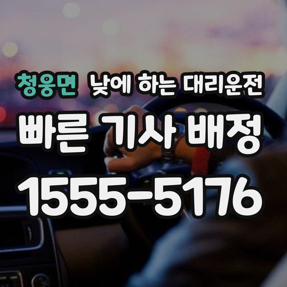 청웅면 낮에 하는 대리운전