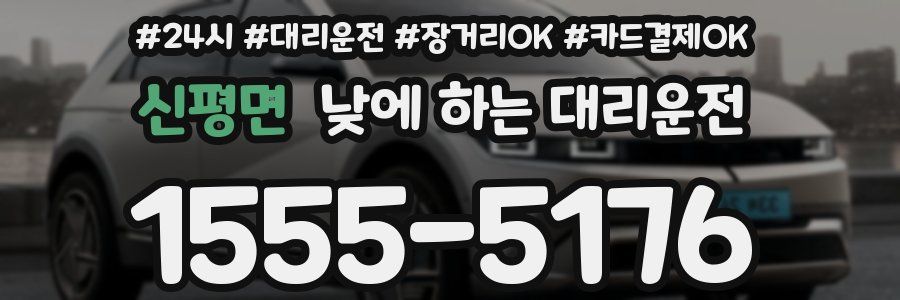 신평면 낮에 하는 대리운전