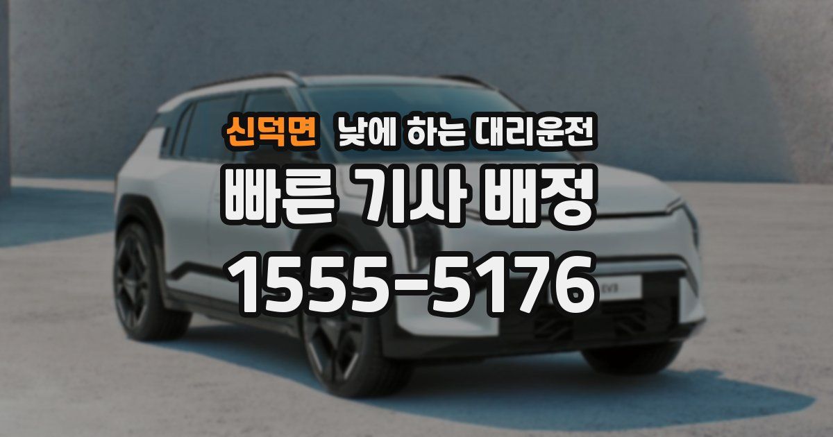 신덕면 낮에 하는 대리운전