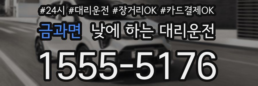 금과면 낮에 하는 대리운전