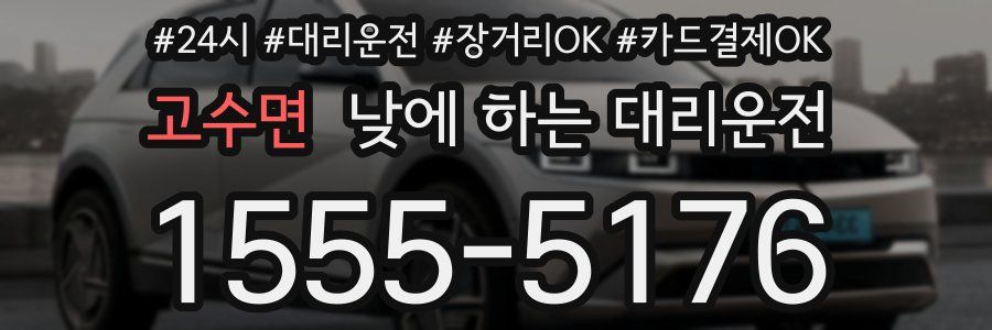 고수면 낮에 하는 대리운전