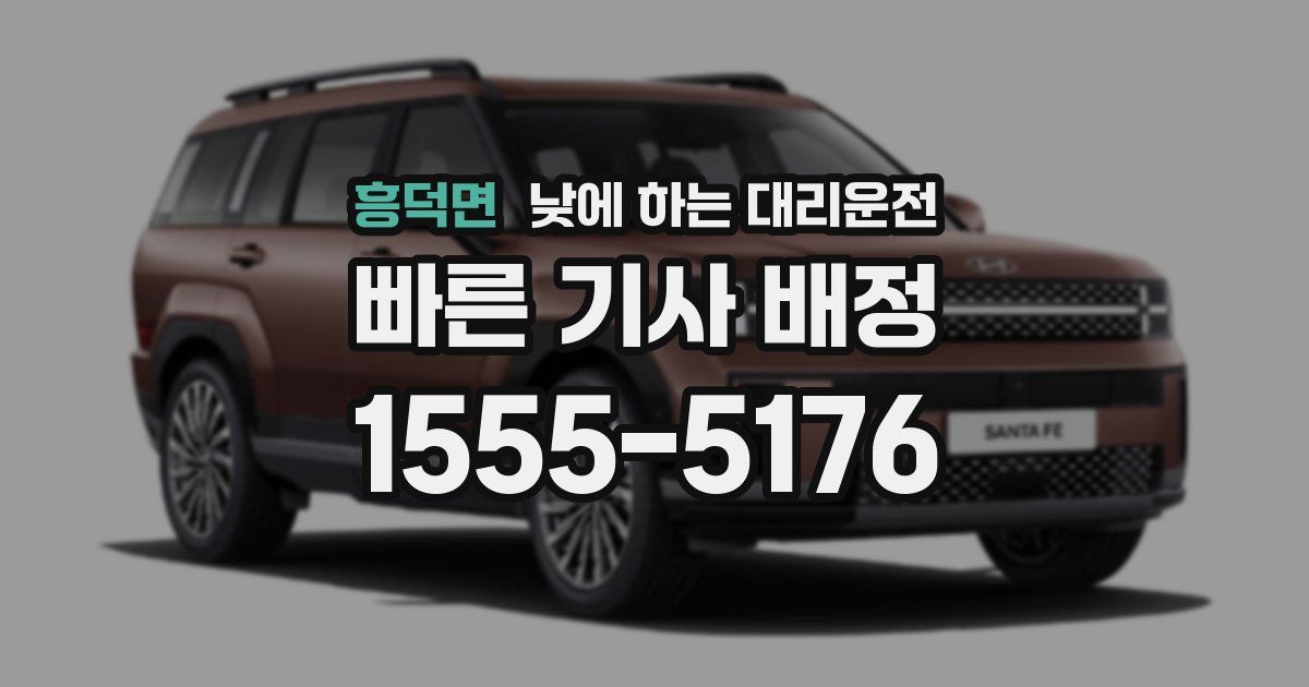 흥덕면 낮에 하는 대리운전