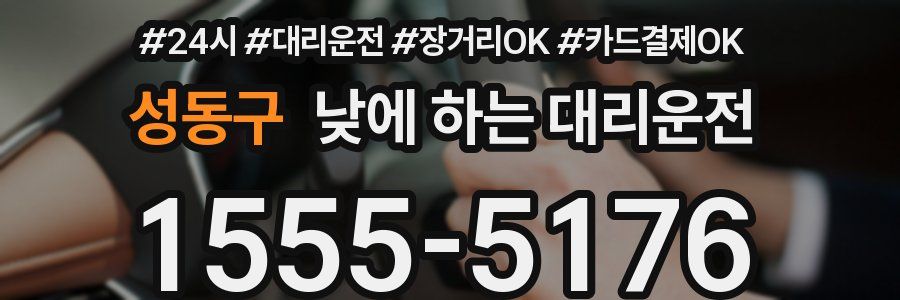 성동구 낮에 하는 대리운전