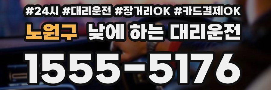 노원구 낮에 하는 대리운전
