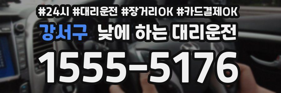 강서구 낮에 하는 대리운전