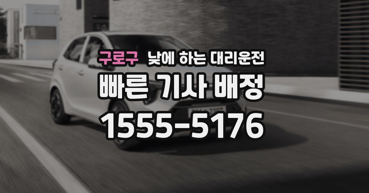 구로구 낮에 하는 대리운전