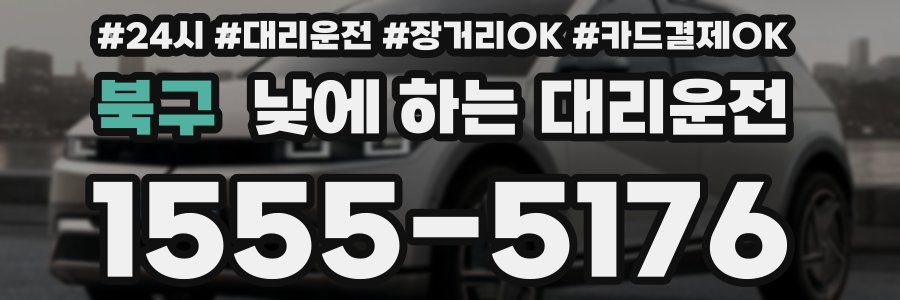 북구 낮에 하는 대리운전