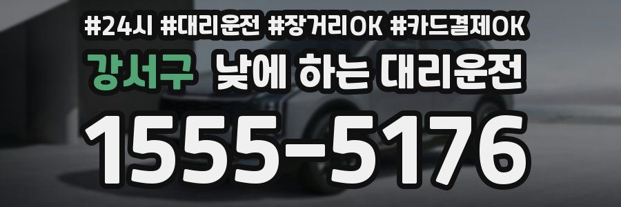 강서구 낮에 하는 대리운전